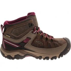 KEEN Targhee 3 Mid Waterproof Womens Hiking Boots Weiss Boysenberry