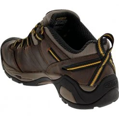 KEEN Utility Boots KEEN Utility Detroit Xt Met Lo Safety Toe Work Shoes - Womens Cascade Brown Golden Rod -Rogan‘s Shoes shop KE 1021316 BRN3