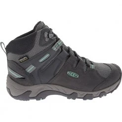 KEEN Steens Mid Wp Hiking Boots - Womens Steel Grey Ocean Wave