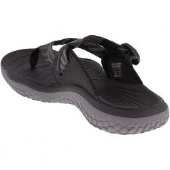 KEEN Solr Toe Post Water Sandals - Womens Black Steel Grey -Rogan‘s Shoes shop KE 1022509 BLK3