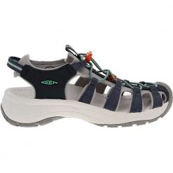 KEEN Astoria West Outdoor Sandals - Womens Navy Beveled Glass