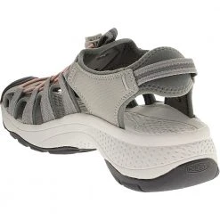 KEEN Astoria West Outdoor Sandals - Womens Grey Coral -Rogan‘s Shoes shop KE 1024720 SIL3