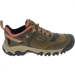 KEEN Ridge Flex Waterproof Hiking Shoes - Womens Brown