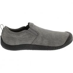 KEEN Howser Canvas Slip On Womens Casual Shoes Grey Black