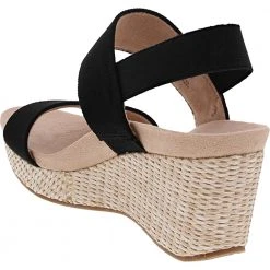 Life Stride Delta Sandals - Womens Black -Rogan‘s Shoes shop LS DELTA BLK3