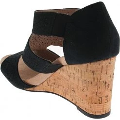 Life Stride Heidi Sandals - Womens Black -Rogan‘s Shoes shop LS HEIDI BLK3