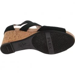Life Stride Heidi Sandals - Womens Black -Rogan‘s Shoes shop LS HEIDI BLK4