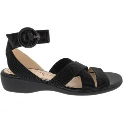 Life Stride Temple Slide Sandals - Womens Black