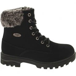 Lugz Empire High Fur Casual Boot - Womens Black Charcoal