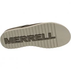 Merrell Juno Clog Suede Slip On Casual Shoes - Womens Olive -Rogan‘s Shoes shop ME 001412 OLI4
