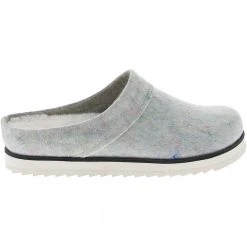 Merrell Juno Clog Wool Slip On Casual Shoes - Womens Silver