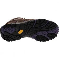 Merrell Moab 2 Mid Ventilator Womens Hiking Boots Bracken Purple -Rogan‘s Shoes shop ME 06050 BRN4