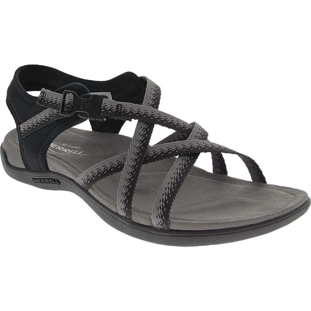 Merrell District Muri Lattice Sandals - Womens Black Grey 2 Merrell District Muri Lattice Sandals - Womens Black Grey - Image 2