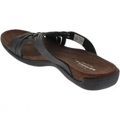Merrell District Mahana Slide Sandals - Womens Black -Rogan‘s Shoes shop ME 97318 BLK3