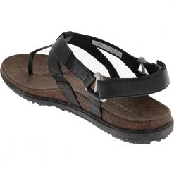 Merrell Around Town Chey T Sandals - Womens Black -Rogan‘s Shoes shop ME 97434 BLK3