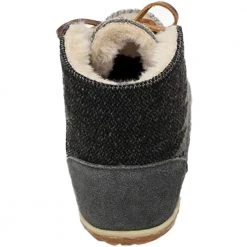 Minnetonka Moccasins Minnetonka Torrey Slippers - Womens Grey -Rogan‘s Shoes shop MN 40141 GRY3