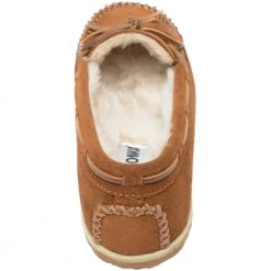 Minnetonka Moccasins Minnetonka Tilia Slippers - Womens Brown -Rogan‘s Shoes shop MN 40151 BRN3