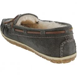 Minnetonka Moccasins Minnetonka Tilia Slippers - Womens Grey -Rogan‘s Shoes shop MN 40151 GRY3