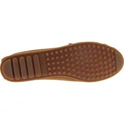 Minnetonka Moccasins Minnetonka Kilty Slippers - Womens Brown -Rogan‘s Shoes shop MN 403 BRN4