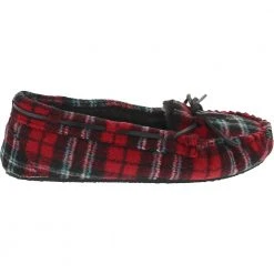 Rogan‘s Shoes shop 11 Minnetonka Moccasins Minnetonka Cally Plaid Slipper Slippers - Womens Red