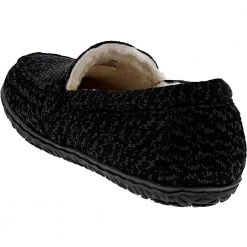 Minnetonka Moccasins Minnetonka Eco Elm Slippers - Womens Black -Rogan‘s Shoes shop MN 4609 BLK3