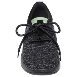 Minnetonka Moccasins Minnetonka Eco Anew Walking Shoes - Womens Black Black Black -Rogan‘s Shoes shop MN 61049 XXX3