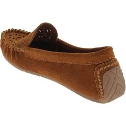 Minnetonka Moccasins Minnetonka Sophia Slippers - Womens Brown -Rogan‘s Shoes shop MN 69312 BRN3