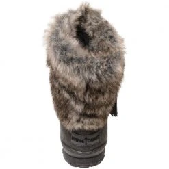 Minnetonka Moccasins Minnetonka Everett Winter Boots - Womens Charcoal -Rogan‘s Shoes shop MN 80083 CHA3
