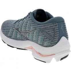 Mizuno Wave Rider 25 Womens Running Shoe Grey White Light Blue -Rogan‘s Shoes shop MZ 411324 GRY3