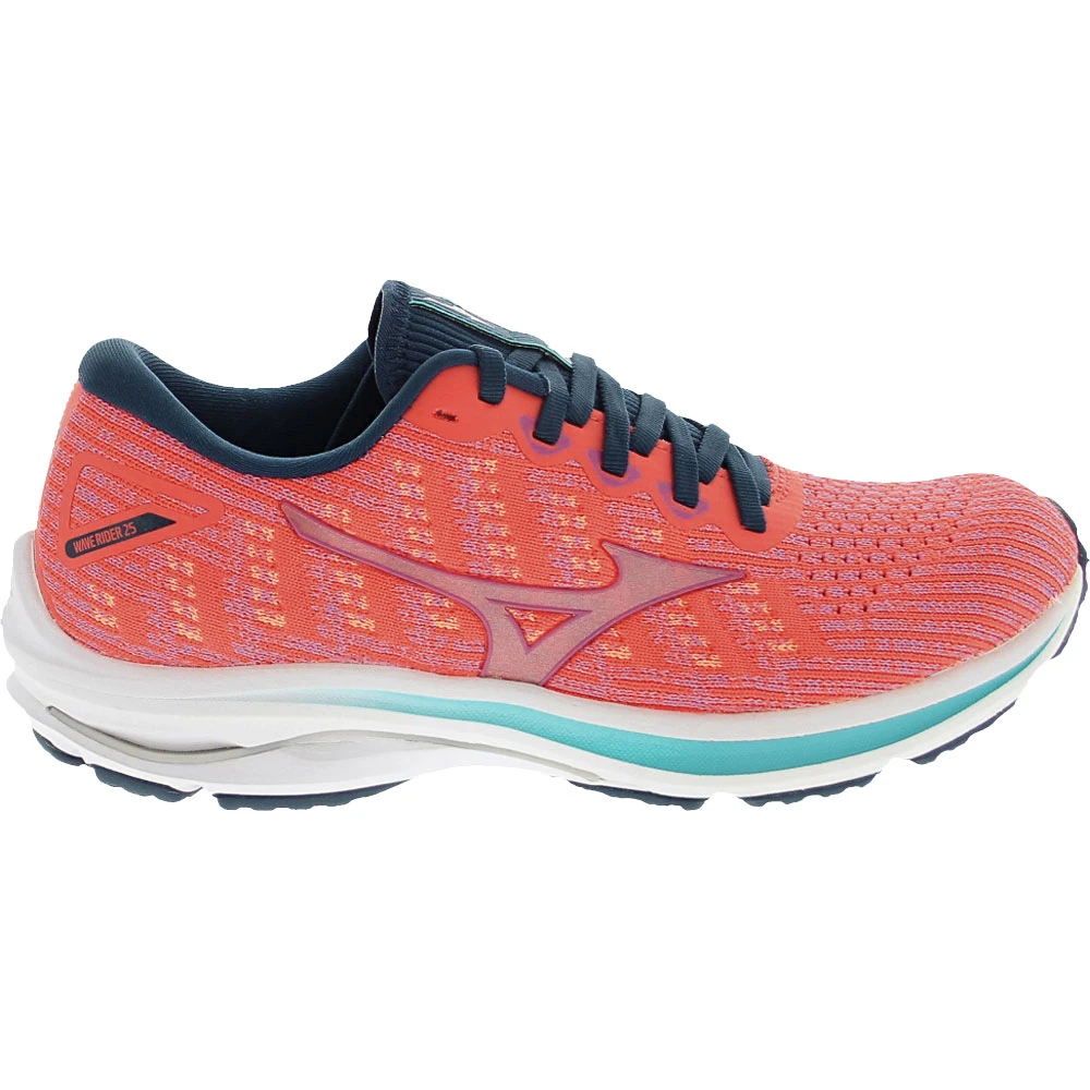 Mizuno Wave Rider 25 Womens Running Shoe Red 1 Mizuno Wave Rider 25 Womens Running Shoe Red