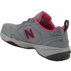 New Balance Work Suede 627 Steel Toe Work Shoes - Womens Grey Pink -Rogan‘s Shoes shop NB WID627GP GRY3