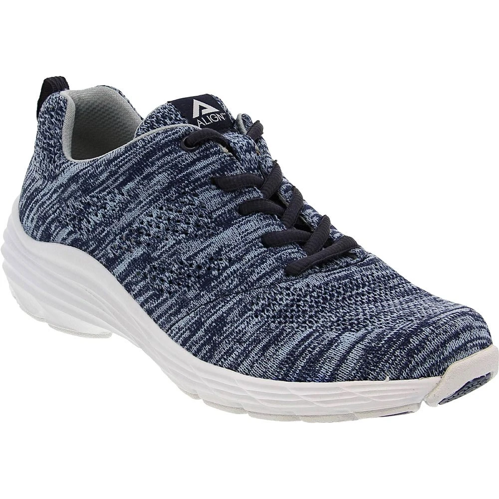 Nurse Mates Tabor Walking Shoes - Womens Navy Woven 2 Nurse Mates Tabor Walking Shoes - Womens Navy Woven - Image 2