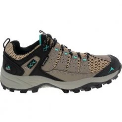 Pacific Mountain Coosa Low Waterproof Hiking Shoes - Womens Taupe Green