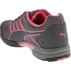 Puma Safety Celerity Knit Safety Toe Work Shoes - Womens Grey Pink -Rogan‘s Shoes shop PM 642915 YPK3