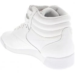 Reebok Freestyle Hi Athletic Shoes - Womens White Grey -Rogan‘s Shoes shop RB 70 WGY3