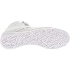 Reebok Freestyle Hi Athletic Shoes - Womens White Grey -Rogan‘s Shoes shop RB 70 WGY4