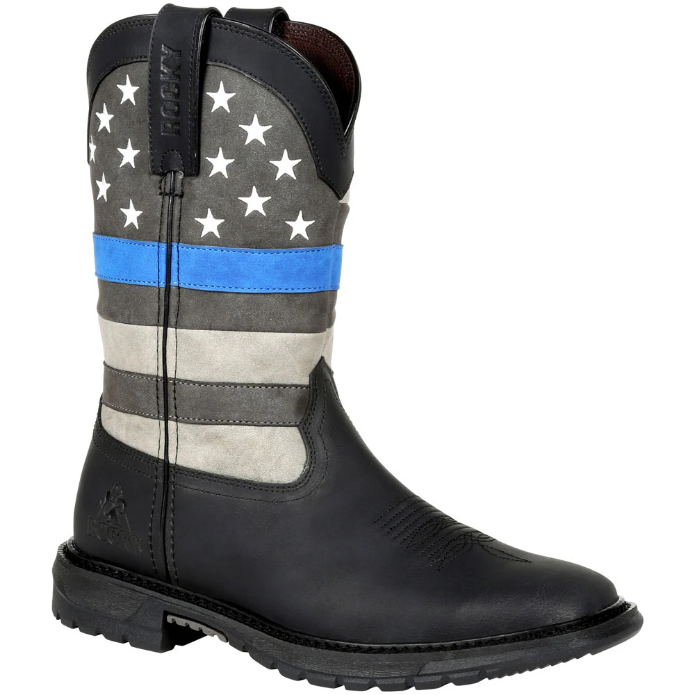 Rocky Boots Rocky Blue Line RKD0080 Womens Western Boots Black 2 Rocky Boots Rocky Blue Line RKD0080 Womens Western Boots Black - Image 2