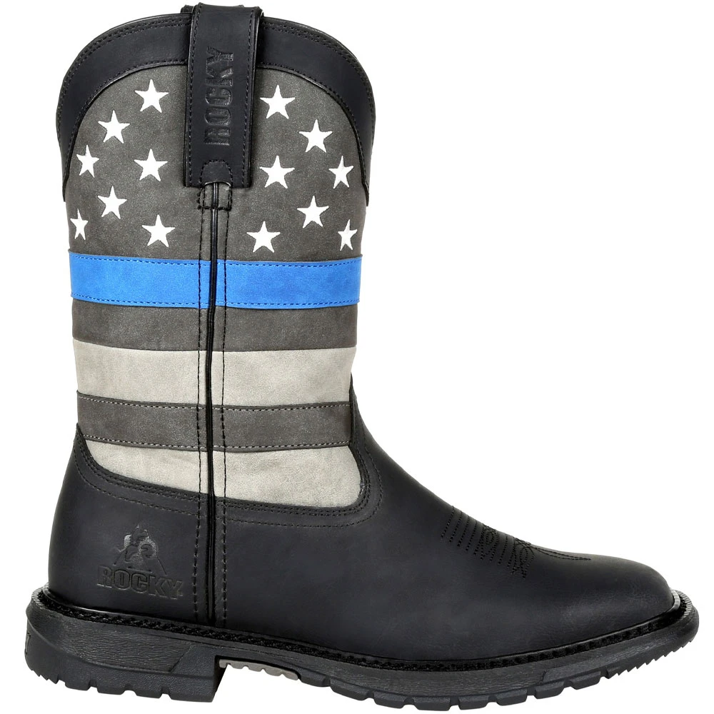Rocky Boots Rocky Blue Line RKD0080 Womens Western Boots Black 1 Rocky Boots Rocky Blue Line RKD0080 Womens Western Boots Black
