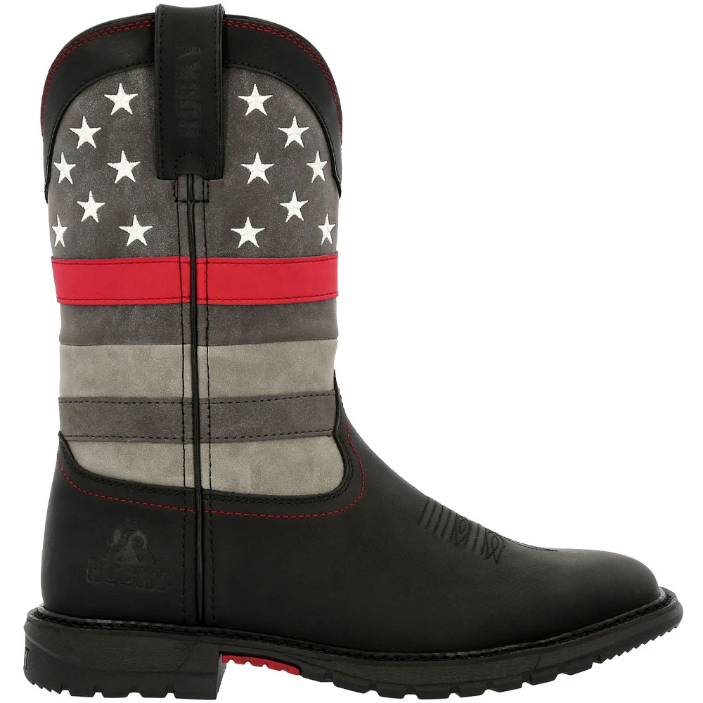 Rocky Boots Rocky Red Line RKD0089 Womens Western Boots Black 1 Rocky Boots Rocky Red Line RKD0089 Womens Western Boots Black