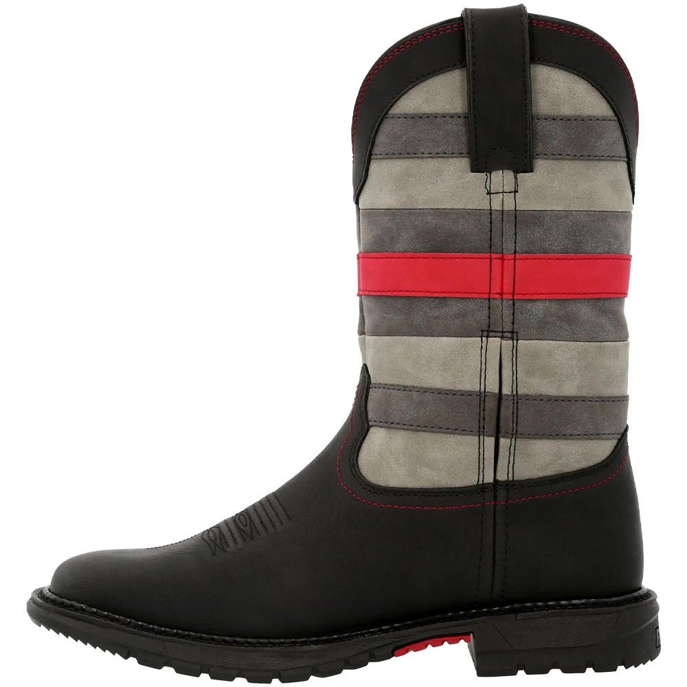 Rocky Boots Rocky Red Line RKD0089 Womens Western Boots Black 3 Rocky Boots Rocky Red Line RKD0089 Womens Western Boots Black - Image 3
