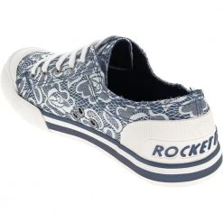 Rocket Dog Jazzin Lifestyle Shoes - Womens Blue Lace Plaza -Rogan‘s Shoes shop RD JAZZIN BLU3