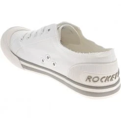 Rocket Dog Jazzin Lifestyle Shoes - Womens White Canvas -Rogan‘s Shoes shop RD JAZZIN WWW3