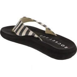 Rocket Dog Spotlight 2 Flip Flops - Womens Black White 6 Rocket Dog Spotlight 2 Flip Flops - Womens Black White -Rogan‘s Shoes shop RD SPOTLIG2 BWH3