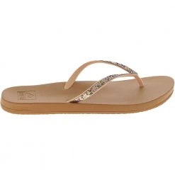Reef Cushion Bounce Stargaz Flip Flops - Womens Tan