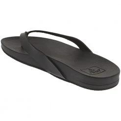 Reef Cushion Bounce Court Flip Flops - Womens Black -Rogan‘s Shoes shop RF A3FDS BLK3