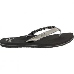 Reef Cushion Sands Flip Flops Womens Sandals Gunmetal