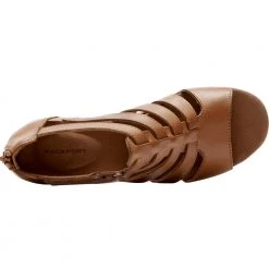 Rockport Briah Gladiator Sandals - Womens Brown -Rogan‘s Shoes shop RP BX1784 BRN3