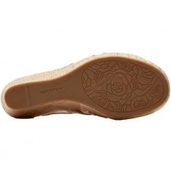 Rockport Briah Gladiator Sandals - Womens Dark Tan Leather -Rogan‘s Shoes shop RP BX1784 BRN4 1