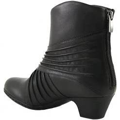 Rockport Brynn Rouched Ankle Boots - Womens Black -Rogan‘s Shoes shop RP CH3993 BLK3