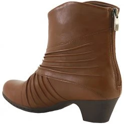 Rockport Brynn Rouched Ankle Boots - Womens Almond -Rogan‘s Shoes shop RP CH3993 TAN3
